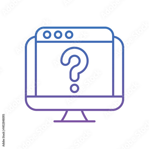 Online Help Vector icon