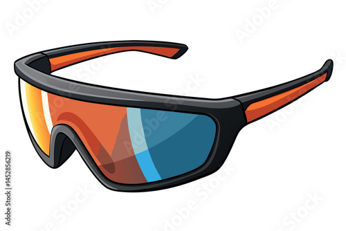 sports sunglasses with modern design, high performance athletic eyewear for outdoor activities and active lifestyles