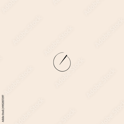 Needle icon flat vector design.