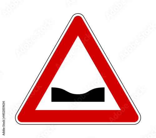 Italian traffic signs ditch