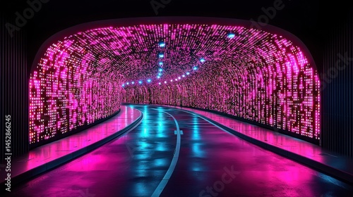 Neon Tunnel: A Digital Passageway