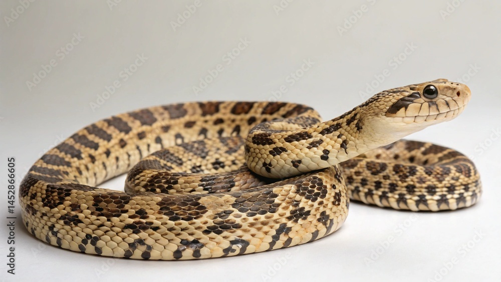 Fototapeta premium Bullsnake on studio background