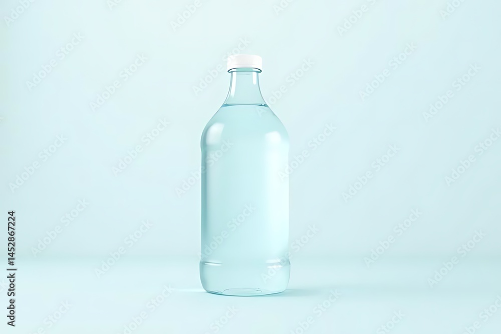 Crystal Clear Water Bottle Mockup Clean and Refreshing Design Crystal Clear Water Bottle Mockup Clean and Refreshing Design