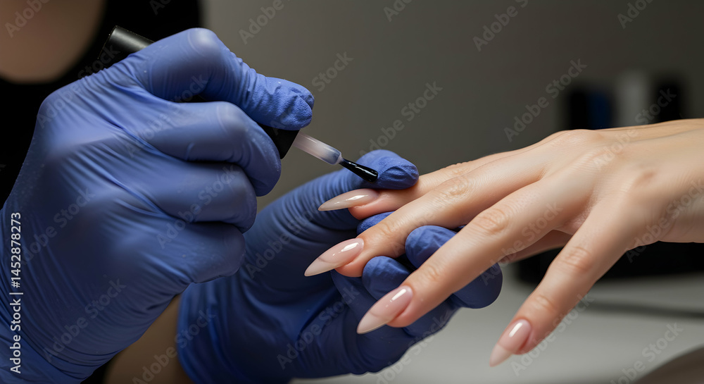 Professional Nail Care Service with Gel Polish Application