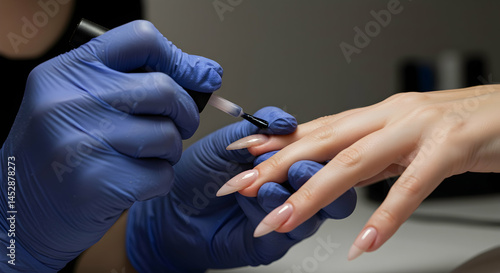 Professional Nail Care Service with Gel Polish Application