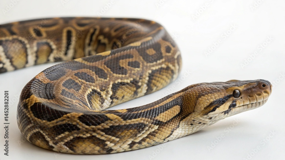 Burmese Python on studio background Burmese Python on studio background