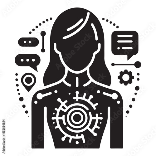 Chatbot & virtual assistant vector