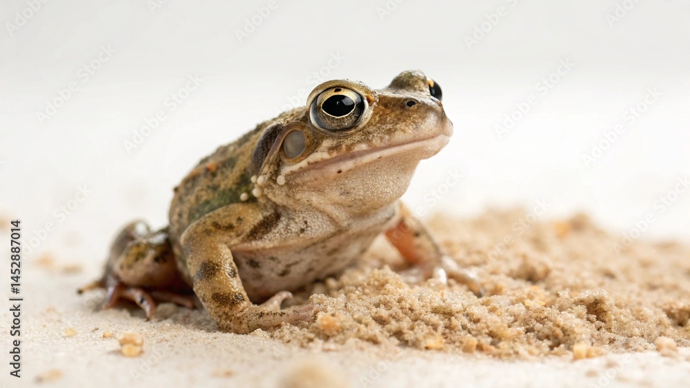 Obraz premium Burrowing Frog on studio background