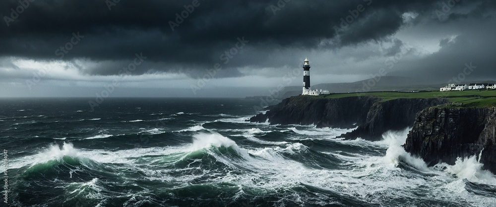 A dramatic and moody photograph of Ireland A dramatic and moody photograph of Ireland