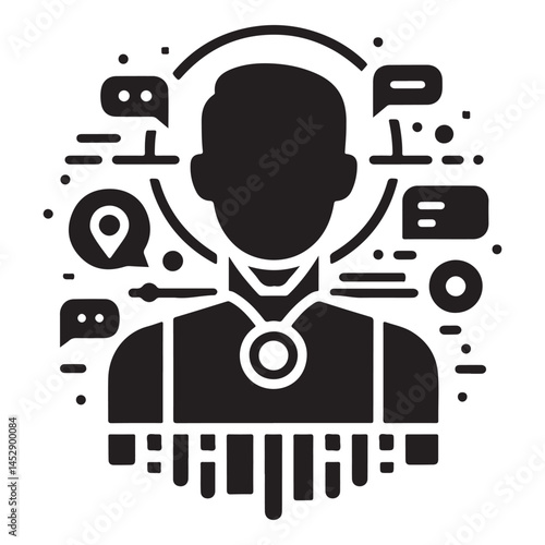 Chatbot & virtual assistant vector