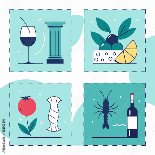 set of vector icons for christmas