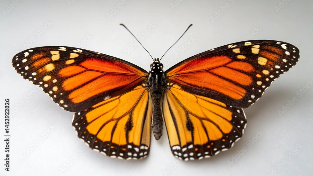 Obraz premium Butterfly on studio background