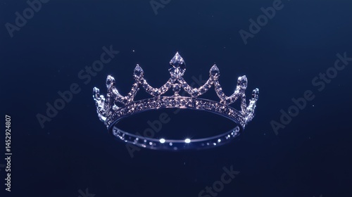 Obraz na płótnie A traditional royal diamond crown highlighted w salonie