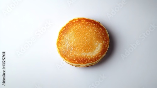 Wallpaper Mural Round golden-brown pancake on a white background. Torontodigital.ca