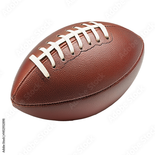 american football isolated on white