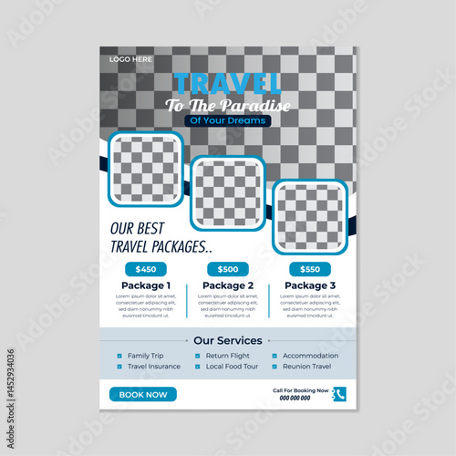 Flyer Template for Travel & Tour Packages