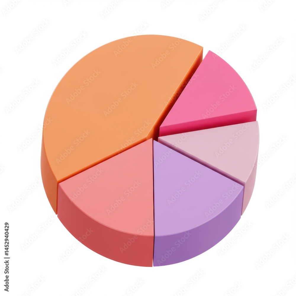 Obraz premium Pie chart diagram data analysis information infographic business