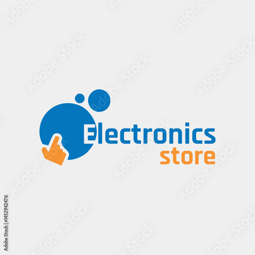 electronics gadgets store logo design vector