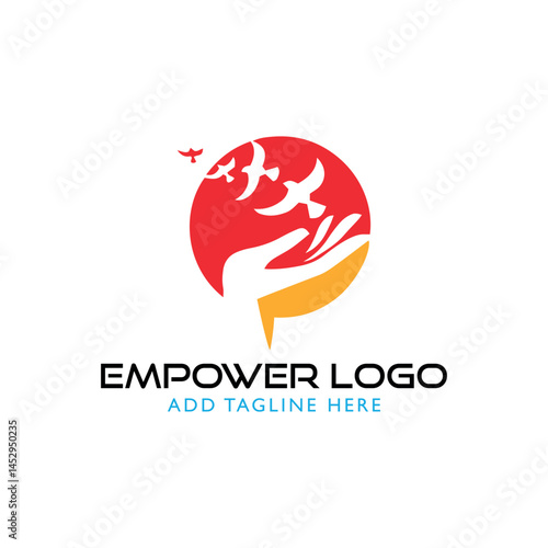 empowering logo design vector