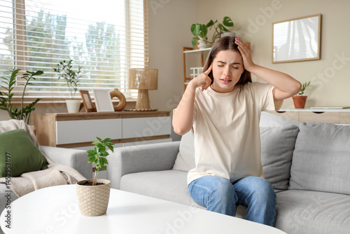 Young woman suffering from ...