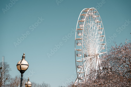 Tableau sur toile Stratford Upon Avon ferris wheel