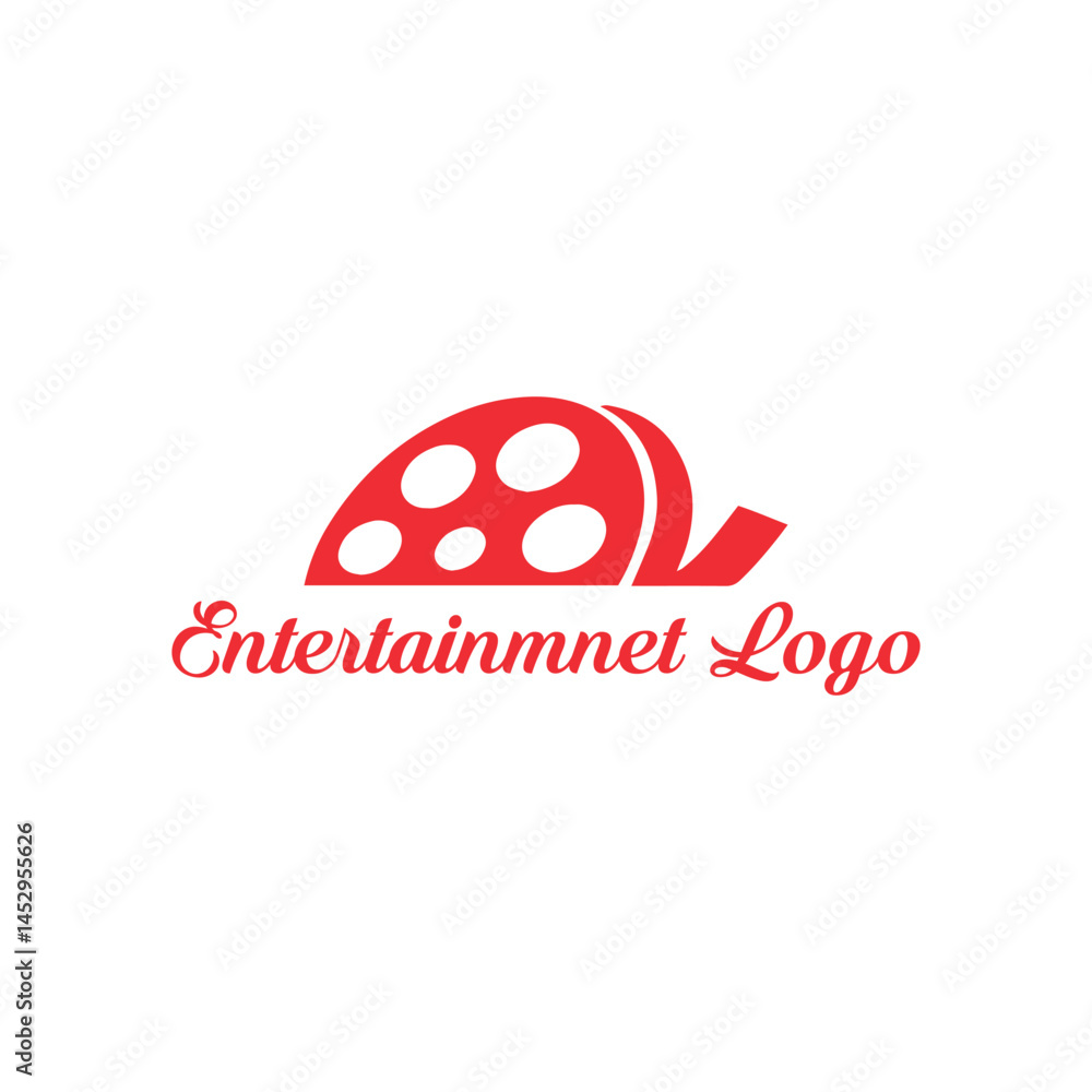 Fototapeta premium filming entertainment logo design vector