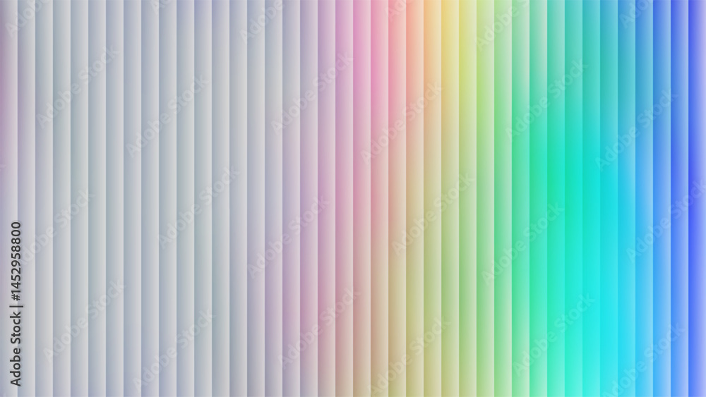 Horizontal neon holographic rainbow background with texture of embossed ribbed glass. Window with matte effect. Trendy banner for flyer, covers, wallpaper. Vector illustration EPS10 Horizontal neon holographic rainbow background with texture of embossed ribbed glass. Window with matte effect. Trendy banner for flyer, covers, wallpaper. Vector illustration EPS10