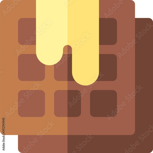 wafer illustration on a white background   