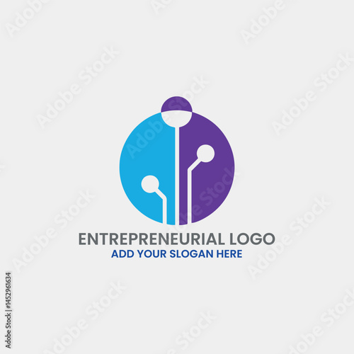 entrepreneurial logo design vector