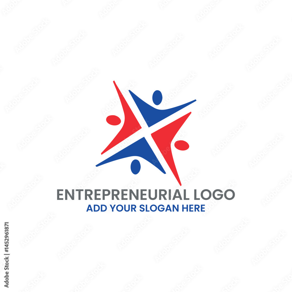 Fototapeta premium entrepreneurial logo design vector