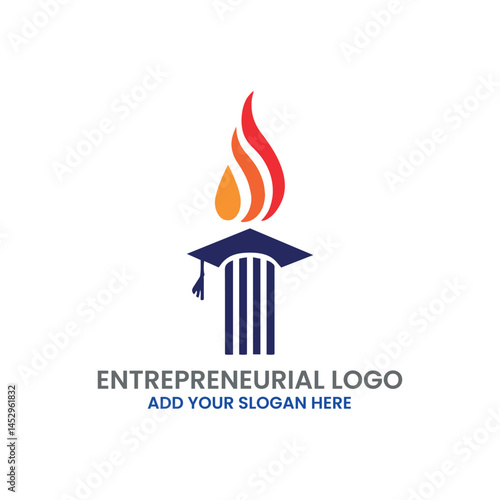 entrepreneurial logo design vector
