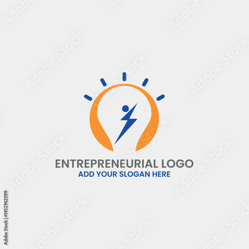 entrepreneurial logo design vector