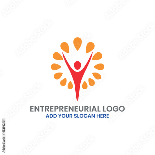 entrepreneurial logo design vector