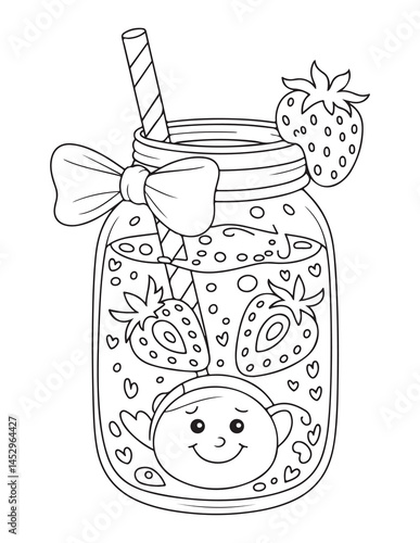 Hot summer juice jar