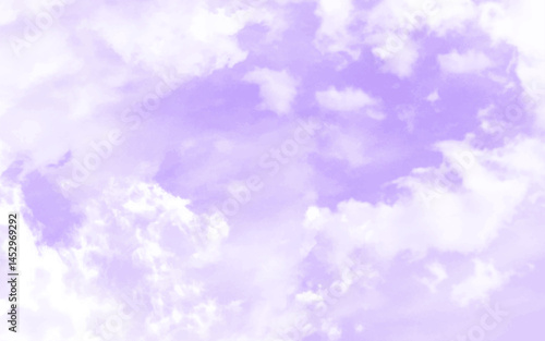 Purple sky with white cloud. The phenomenon of the arctic light curtain of wonderful colors Winter skies are cool days, Clouds and beautiful sky in the day.