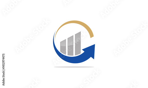 abstract finance business vector logo