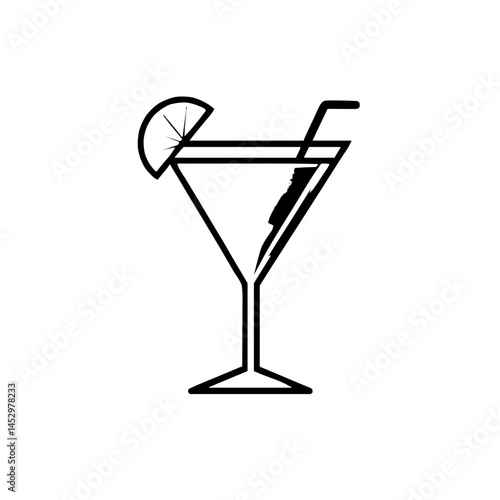 Artistic Cocktail Logo Merging Sleek Geometric Shapes with Vivid Color Gradients to Evoke Luxurious Contemporary Flair