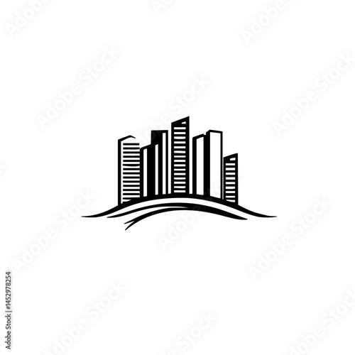 Sophisticated Modern Real Estate Logo Design with Minimalistic and Elegant Typography and a Dynamic Emblem for Professional Branding