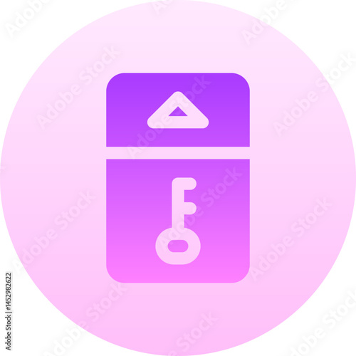 keycard illustration on a white background     