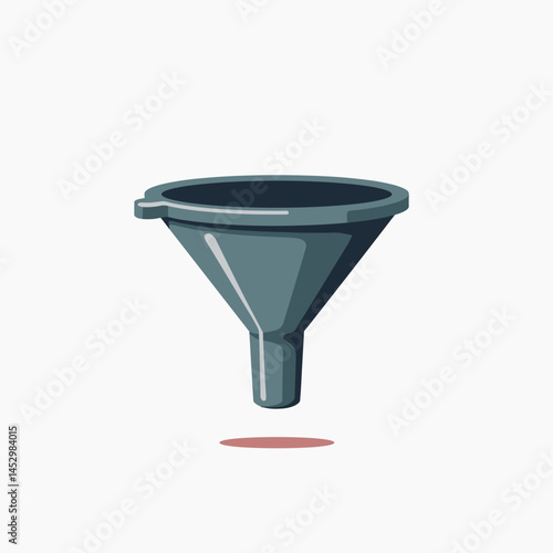 d illustration of gray plastic pipe with red base