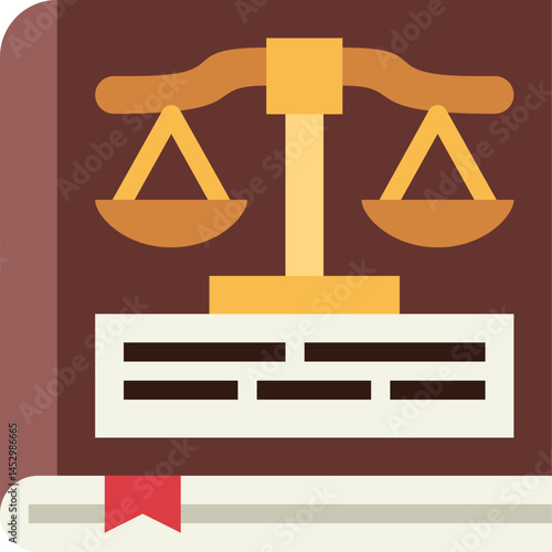 law book illustration on a white background     