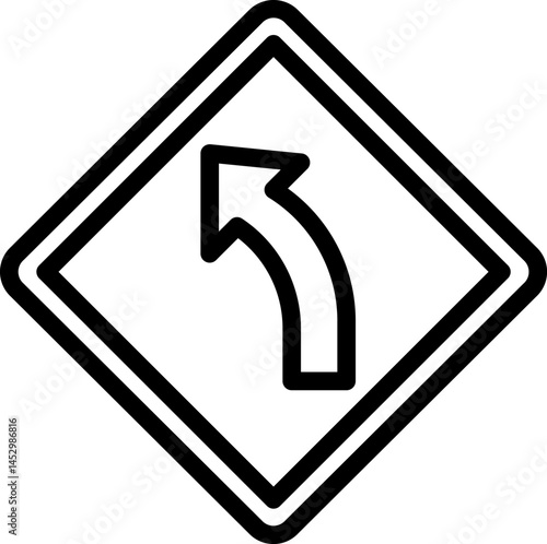 left turn illustration on a white background    