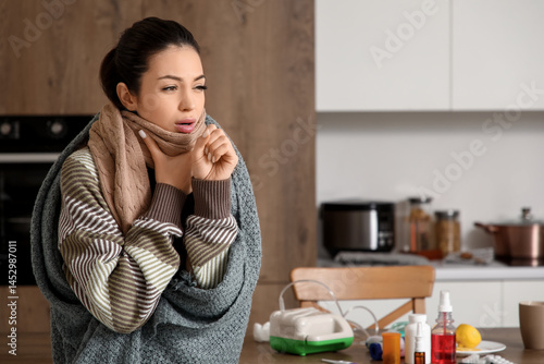 Young woman suffering from ...