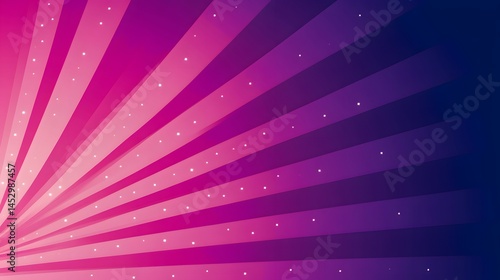 Abstract Pink Purple Rays Starry Background Design