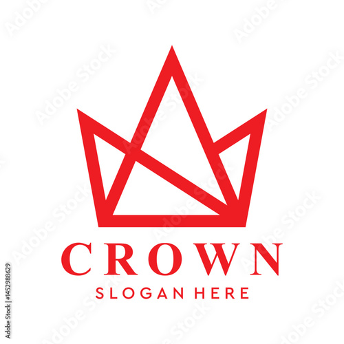 Crown creative logo design icon
