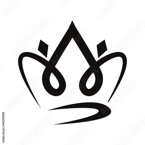 Crown creative logo design icon