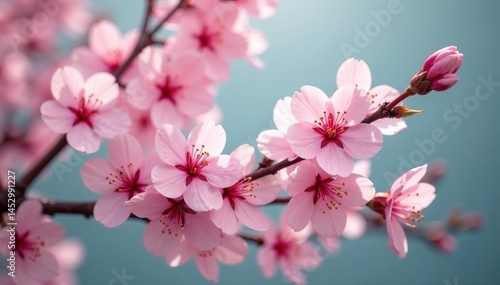 Wallpaper Mural Delicate pink sakura blossoms, full bloom, soft petals , blossom, romantic Torontodigital.ca