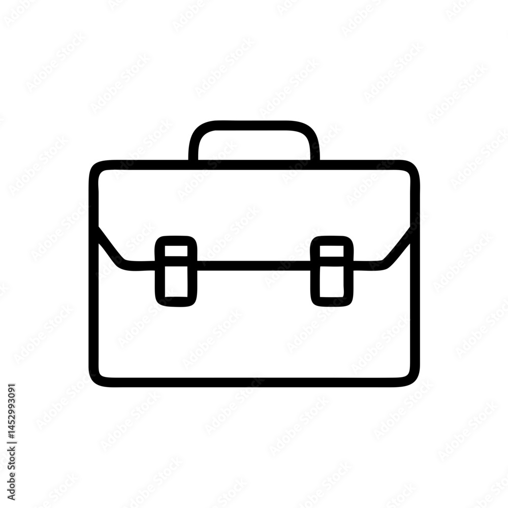 Briefcase outline symbol Briefcase outline symbol