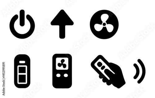 Smart device control icons for remote and energy management design