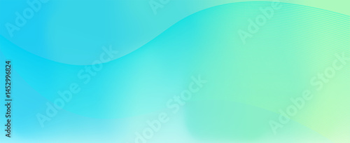 Modern banner background. full color, bright blue green gradation, wave eps 10